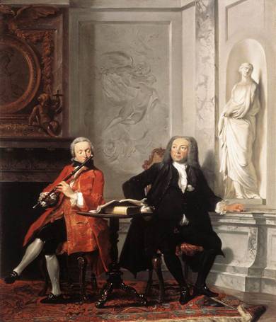 Jeronimus Tonneman and his Son  1736    Cornelis Troost   1697-1750   National Gallery of Ireland  Dublin